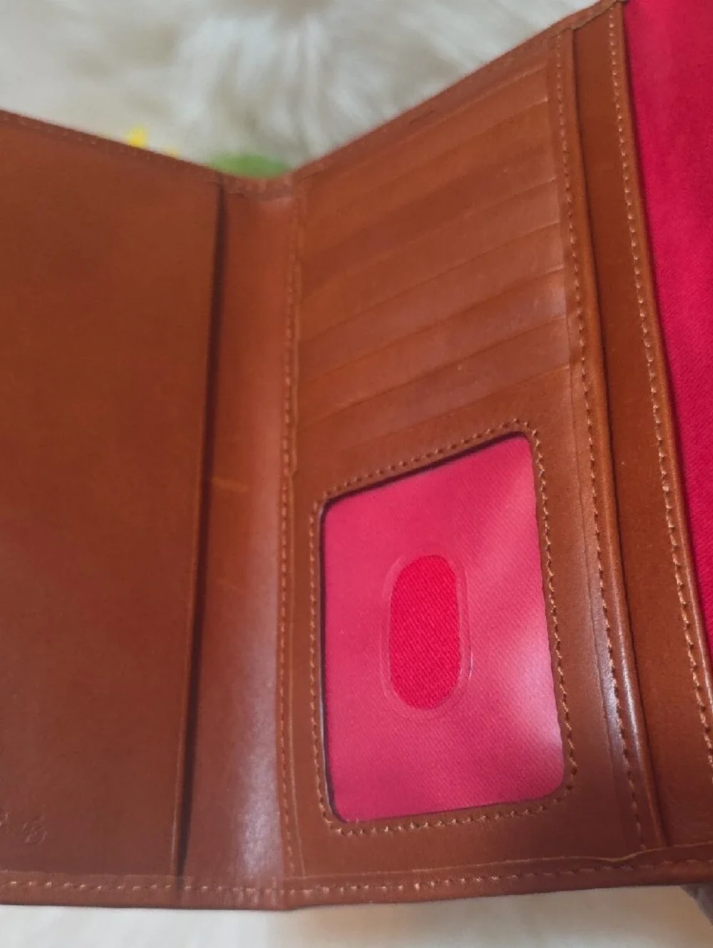 Dooney & Bourke Beige and Brown Signature Continental Wallet - Picture 8 of 13